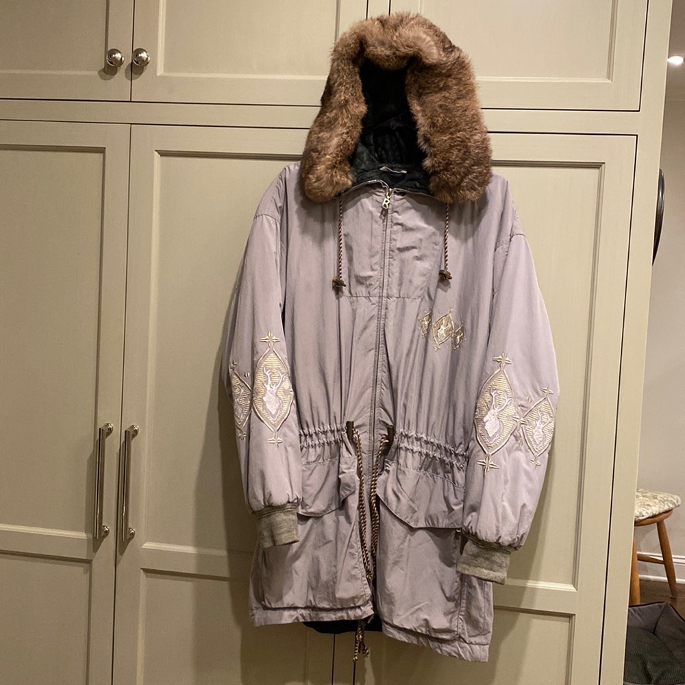 BOGNER Powder Skiing Parka with Hood & Removable Fur Trim Pristine Condition